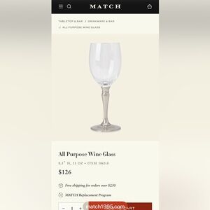 Match Pewter All Purpose Wine Glass